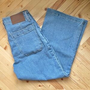 J. Crew Wide Leg Cropped Jeans